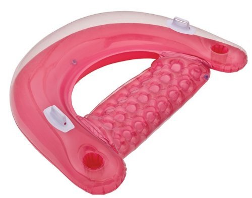 Intex Sit 'n Float Classic Inflatable Raft Swimming Pool Lounge