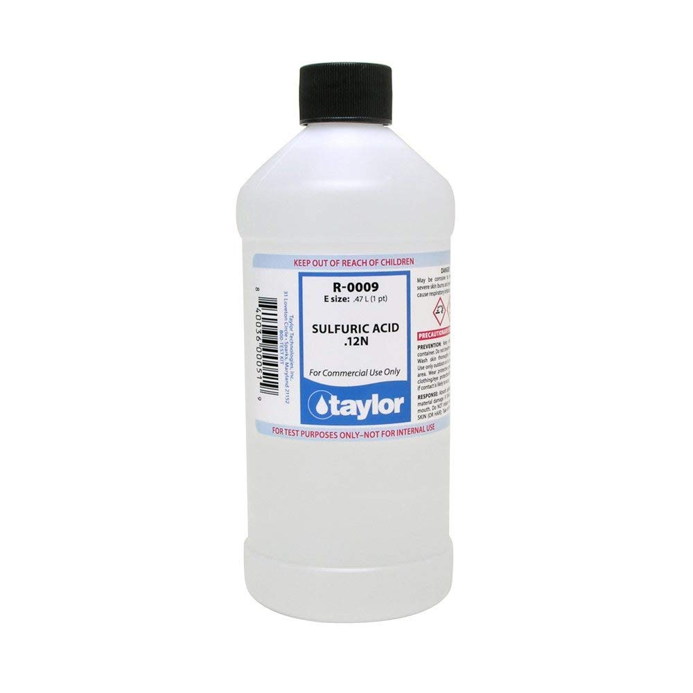 Taylor R-0009-E SULFURIC ACID .12N 16 OZ
