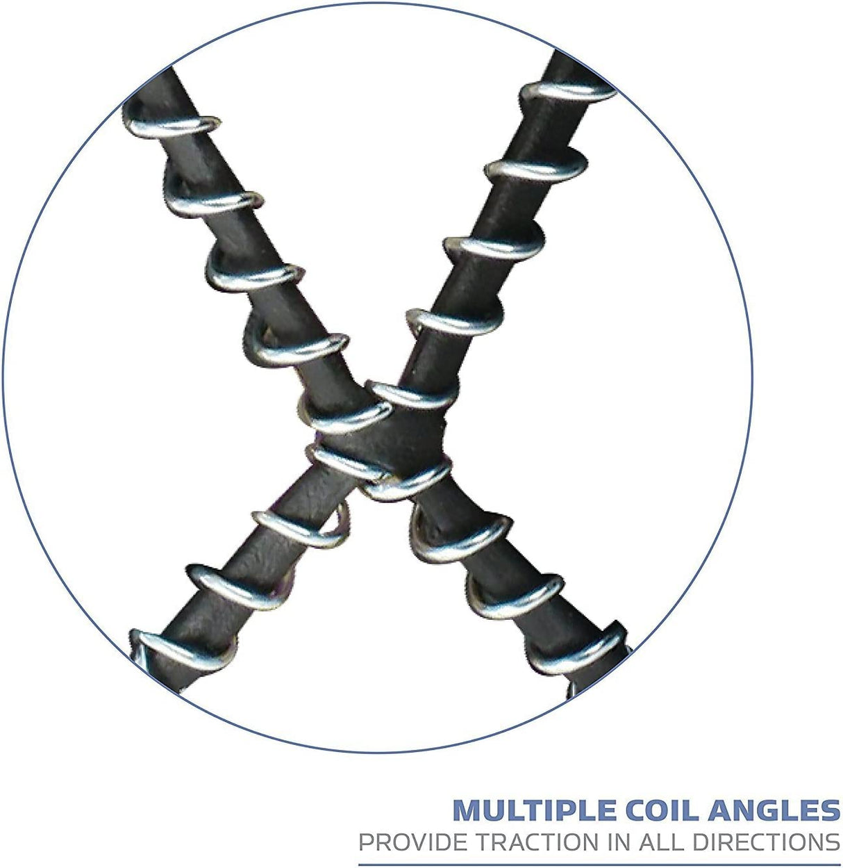 YakTrax Walk Ice & Snow Grips for Walking Shoes, Elastic Rubber Strap & 1.2mm Steel Coils, Provides Traction in Ice & Snow