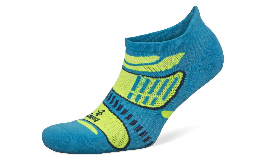 Balega Ultralight No Show Running Socks French Blue/Lime Size X-Large