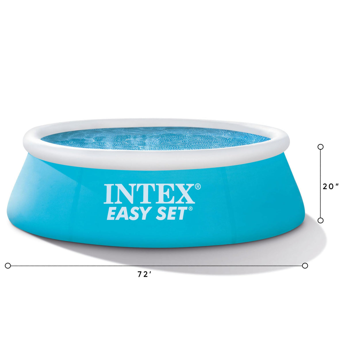 Intex Inflatable Portable Above Ground Outdoor Kids Swimming Pool, Blue