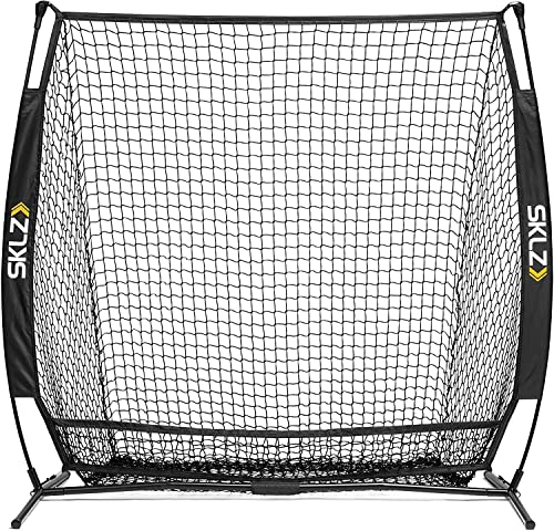 SKLZ Portable Baseball and Softball Hitting Net with Vault, 5 x 5 feet