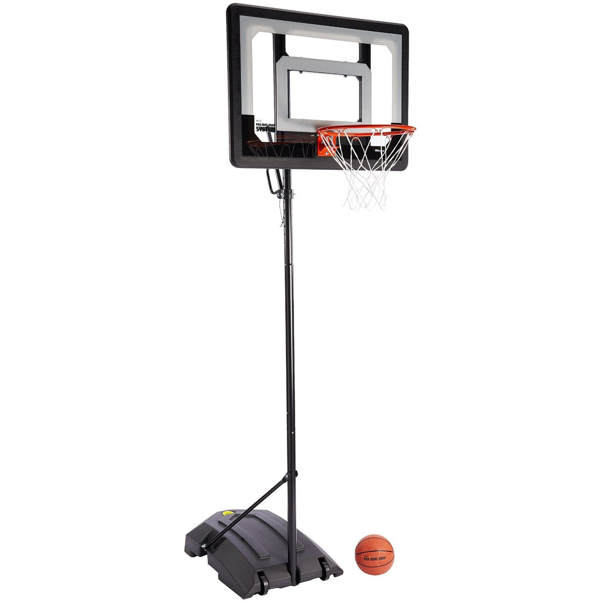 SKLZ Pro Mini Hoop Outdoor Basketball System with Adjustable-Height Pole and 7-Inch Ball, HP08-000