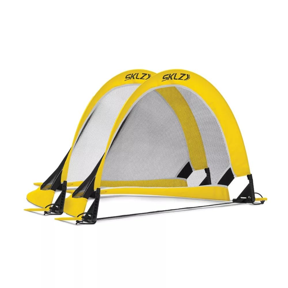 SKLZ Playmaker Portable Pop-Up Goal Set for Training and Pickup Games (Includes 2 Goals)