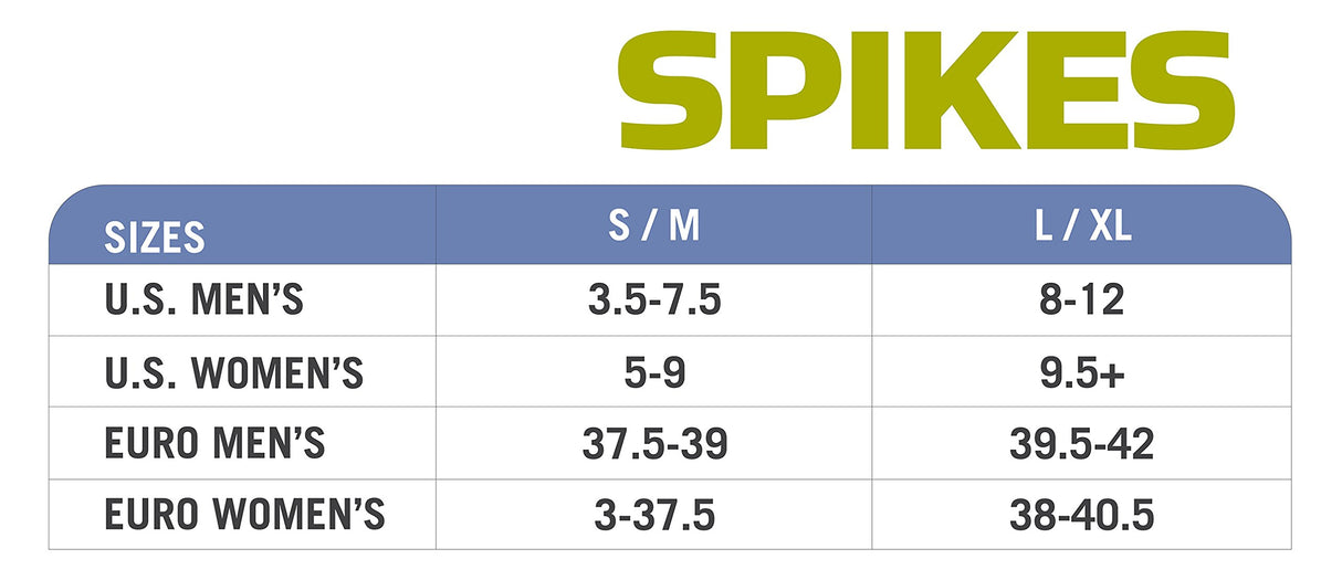 Yaktrax Spikes for Walking on Ice and Snow (1 Pair)