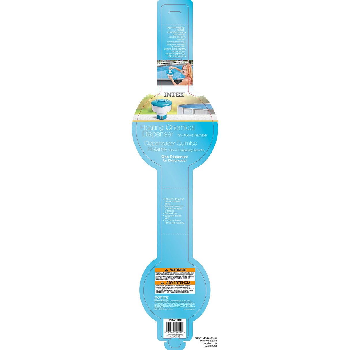 Intex 7in Floating Chemical Dispenser