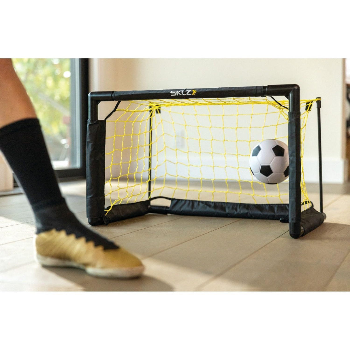 SKLZ Pro Mini Goal, Includes 5" Soft Ball, Easy to Assemble Frame