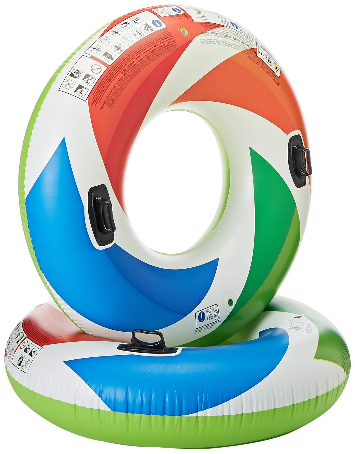 Intex Inflatable Color Whirl Floating Tube Raft w/Handles 48in 58202EP