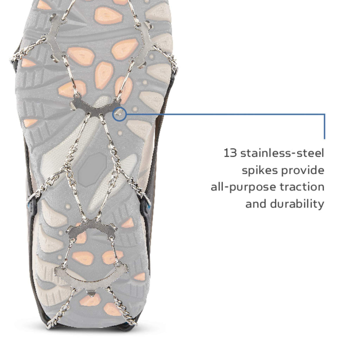 Yaktrax Traverse Heavy-Duty Traction Spikes for Walking on Snow and Ice (1 Pair)