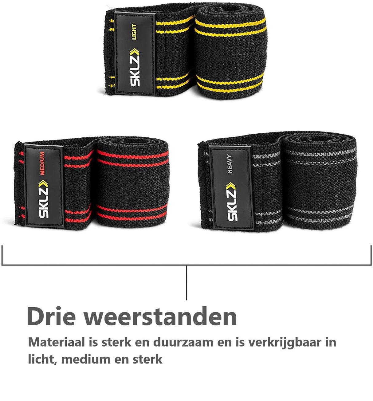 SKLZ Non-Slip Fabric Mini Resistance Band for Upper and Lower Body