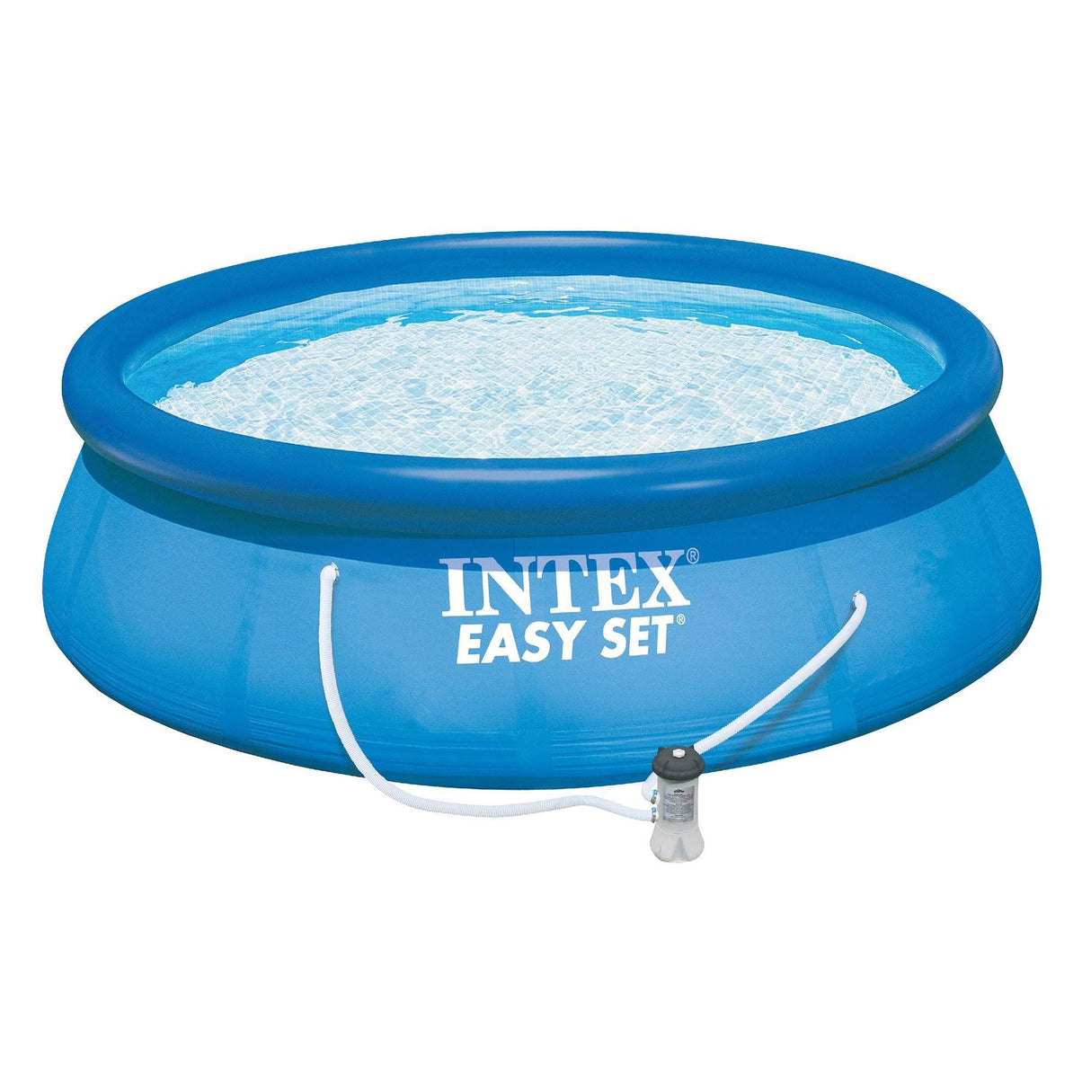 Intex 15ft x 48in Easy Set Above Ground Inflatable Pool w/Pump and Solar Cover