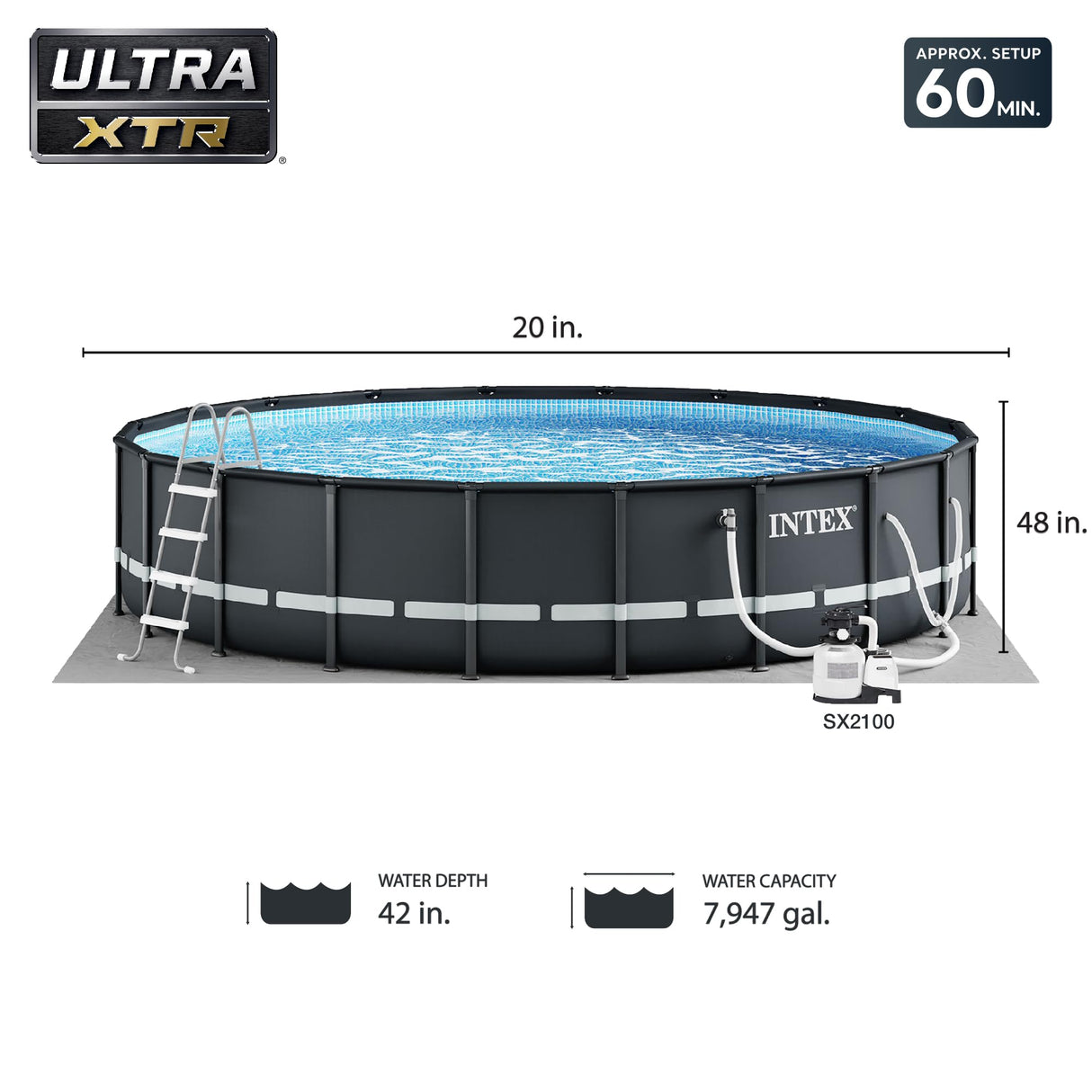INTEX 26333EH Ultra XTR 20ft x 48in