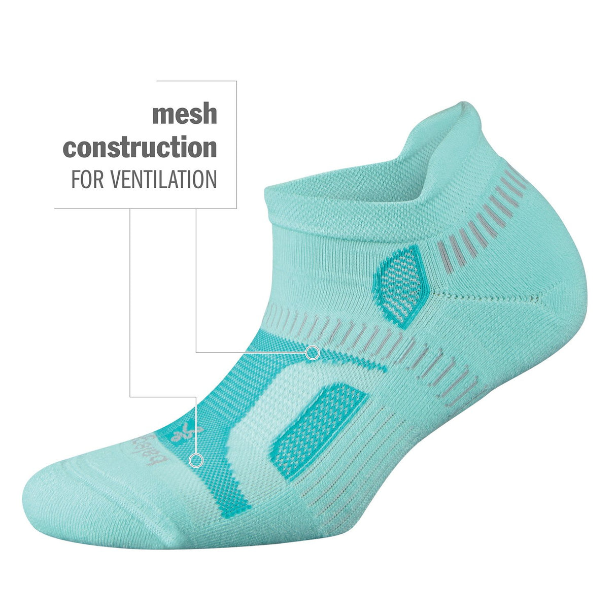 Balega Unisex Adult Hidden Contour Impact Resistance/Cushioning Performance No Show Athletic Running Socks (1 Pair)
