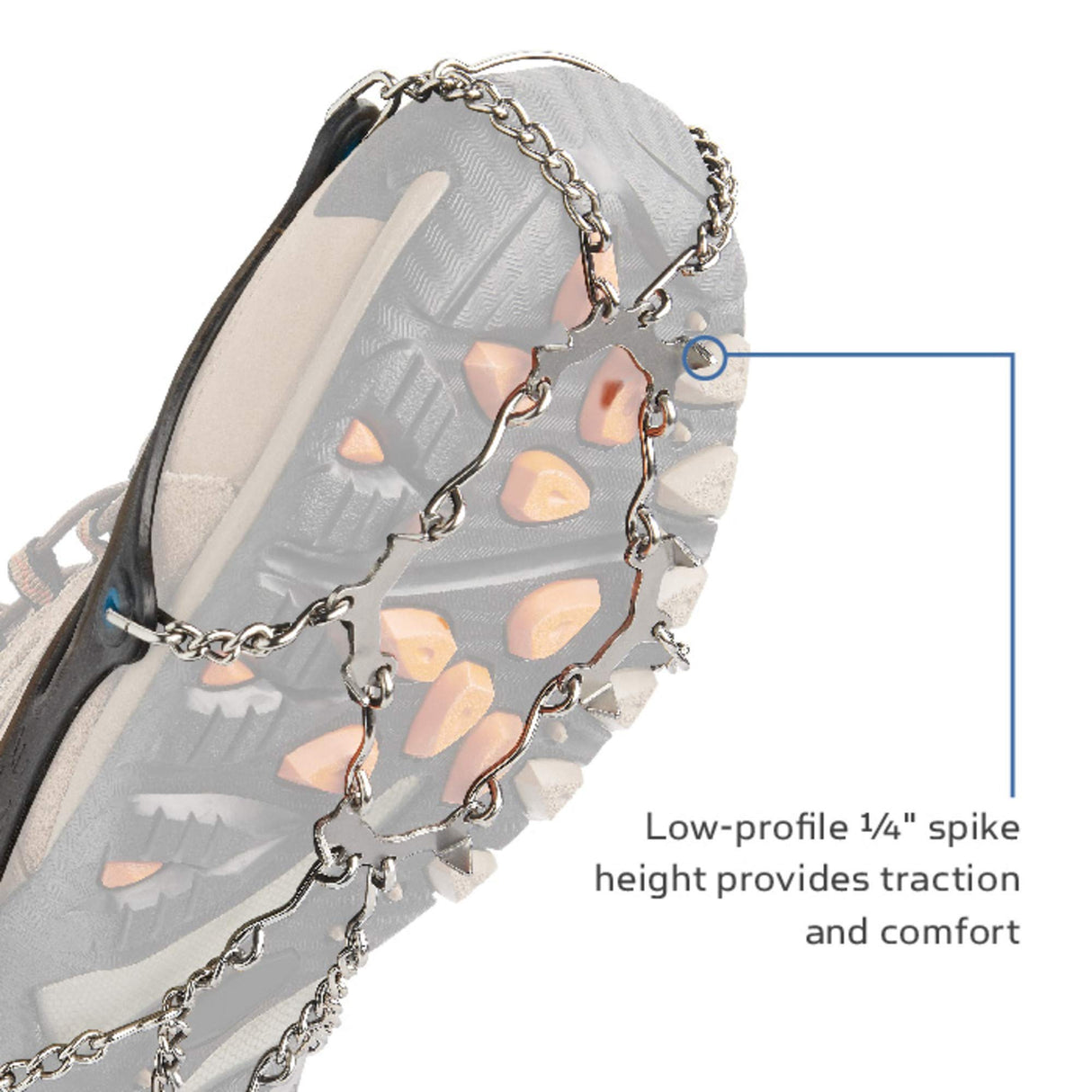 Yaktrax Traverse Heavy-Duty Traction Spikes for Walking on Snow and Ice (1 Pair)