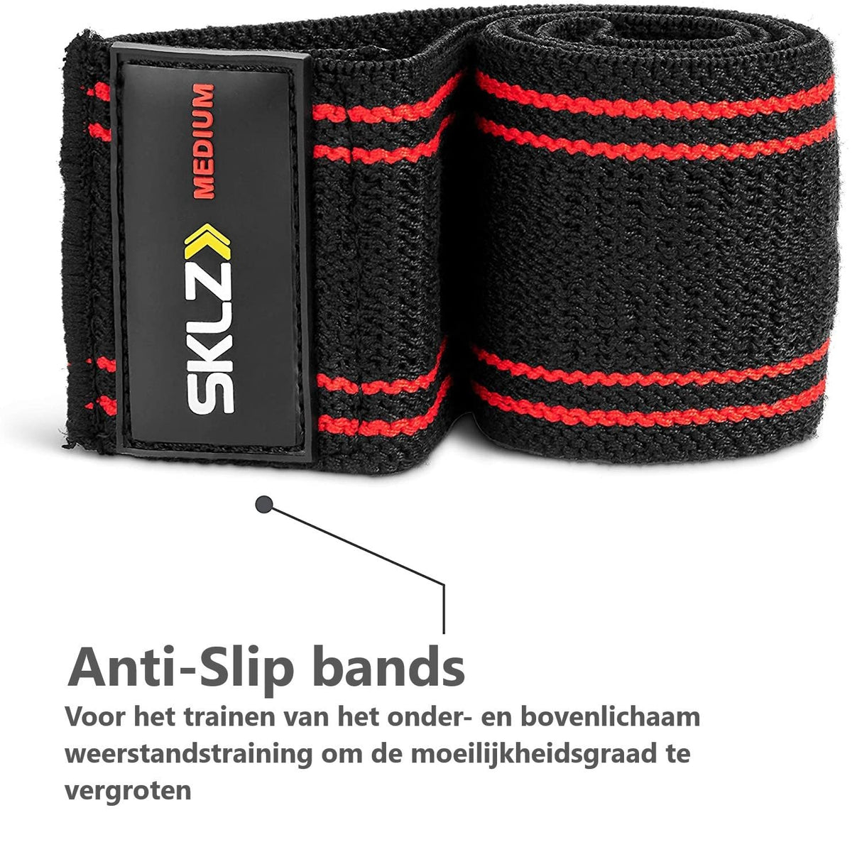 SKLZ Non-Slip Fabric Mini Resistance Band for Upper and Lower Body