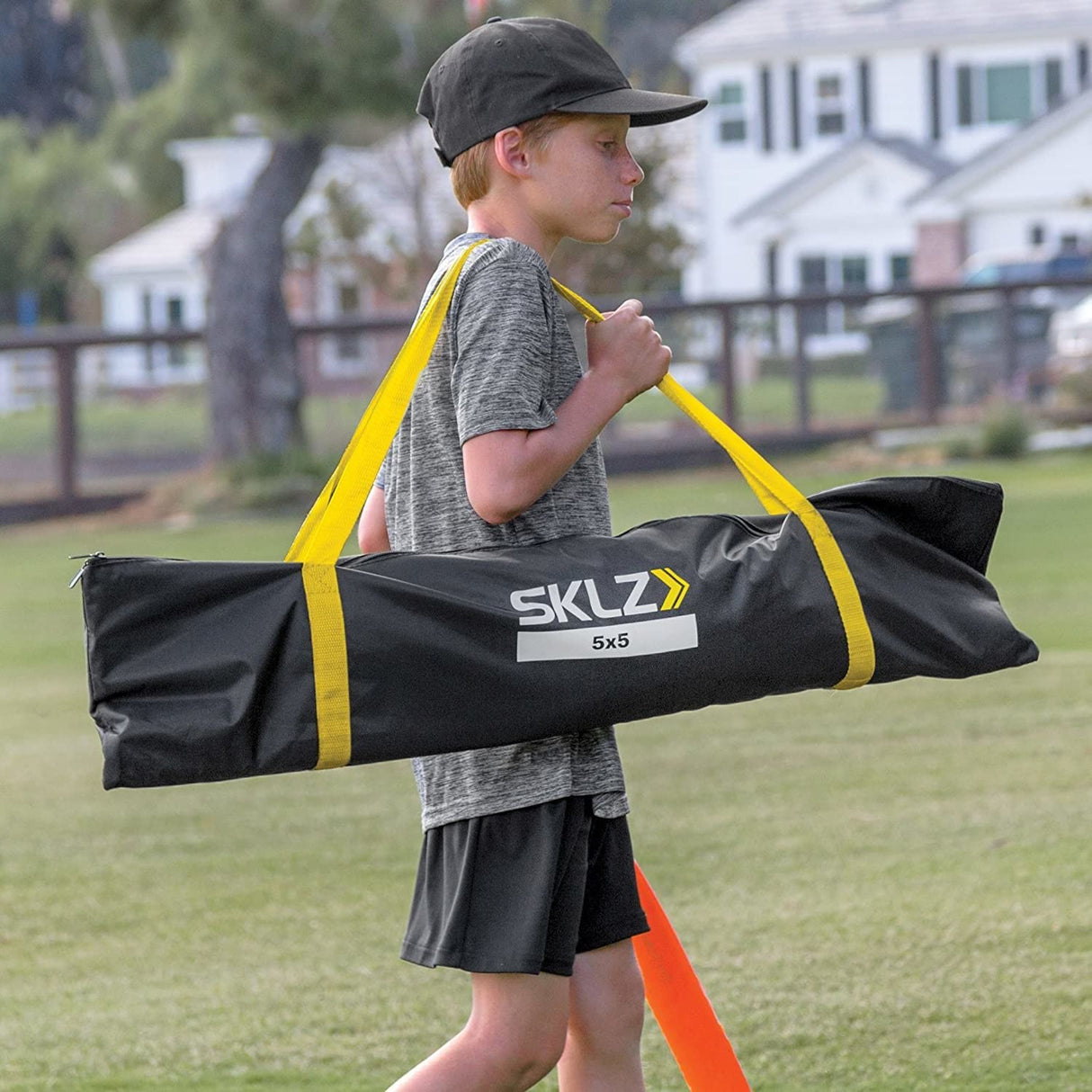 SKLZ Portable Baseball and Softball Hitting Net with Vault, 5 x 5 feet