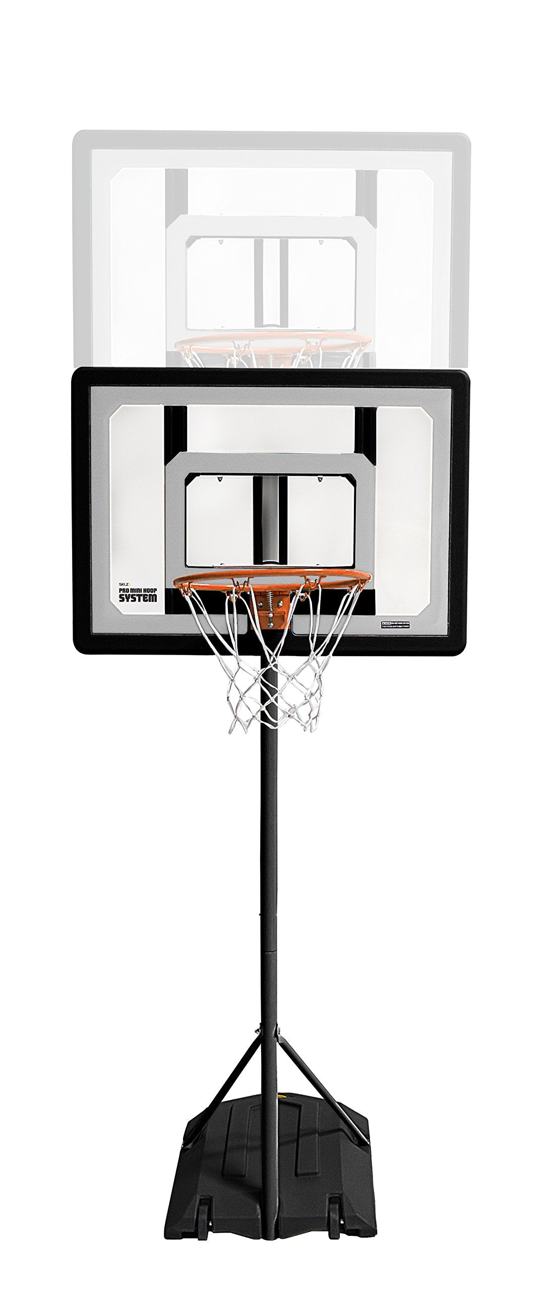 SKLZ Pro Mini Hoop Outdoor Basketball System with Adjustable-Height Pole and 7-Inch Ball, HP08-000