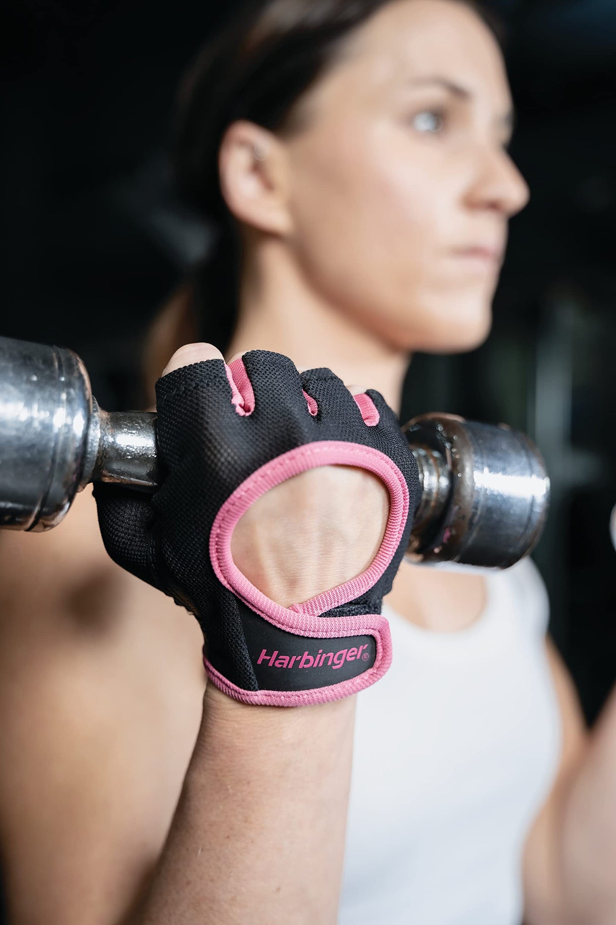 Harbinger Women's Power Gloves for Weightlifting, Training, Fitness, and Gym Workouts with StretchBack Comfort