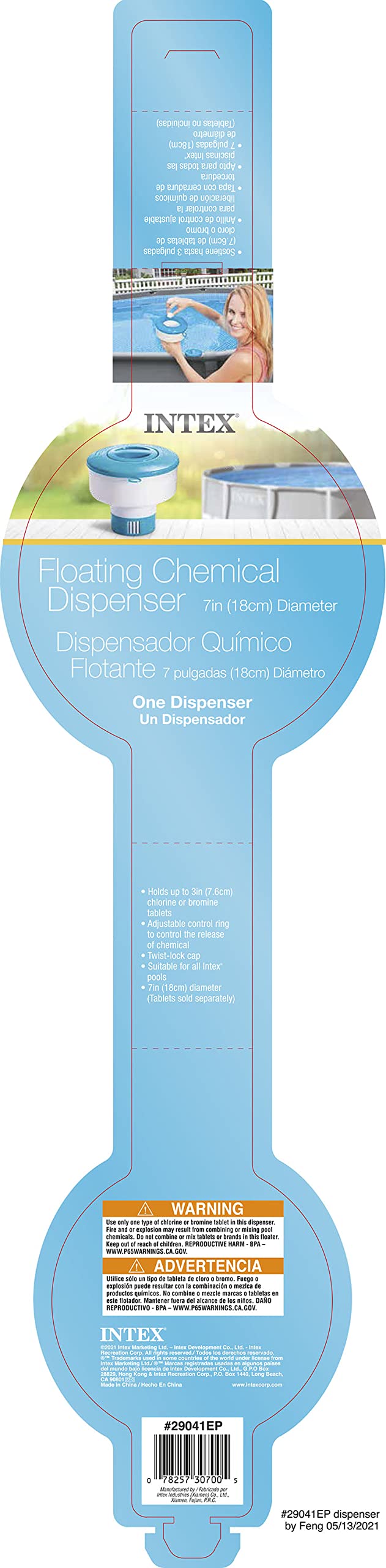 Intex 7in Floating Chemical Dispenser