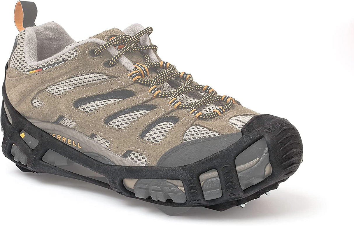YakTrax Walk Ice & Snow Grips for Walking Shoes, Elastic Rubber Strap & 1.2mm Steel Coils, Provides Traction in Ice & Snow