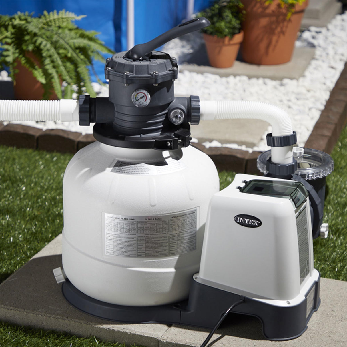 Intex Krystal Clear Sand Filter Pumps for Above Ground Pools