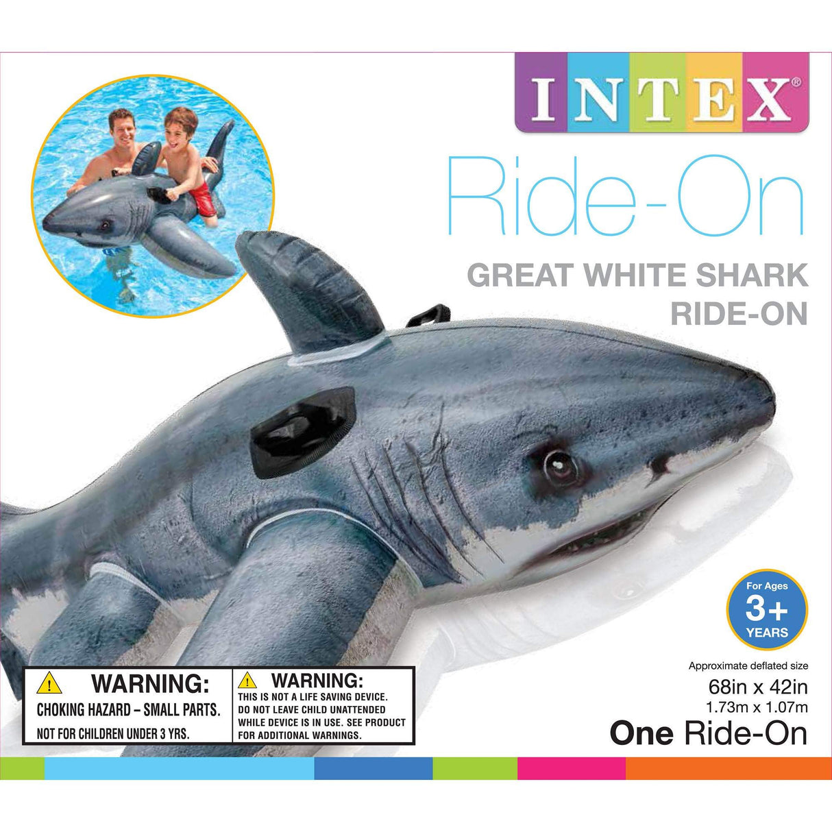 INTEX Ride-On Inflatable Pool Float