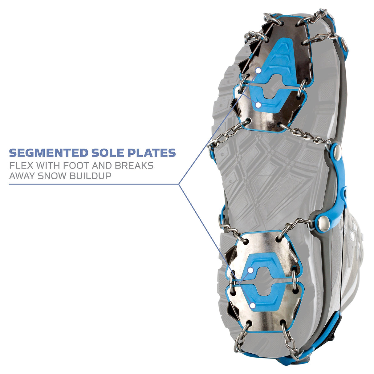 Yaktrax Summit Heavy Duty Traction Cleats with Carbon Steel Spikes for Snow and Ice (1 Pair)