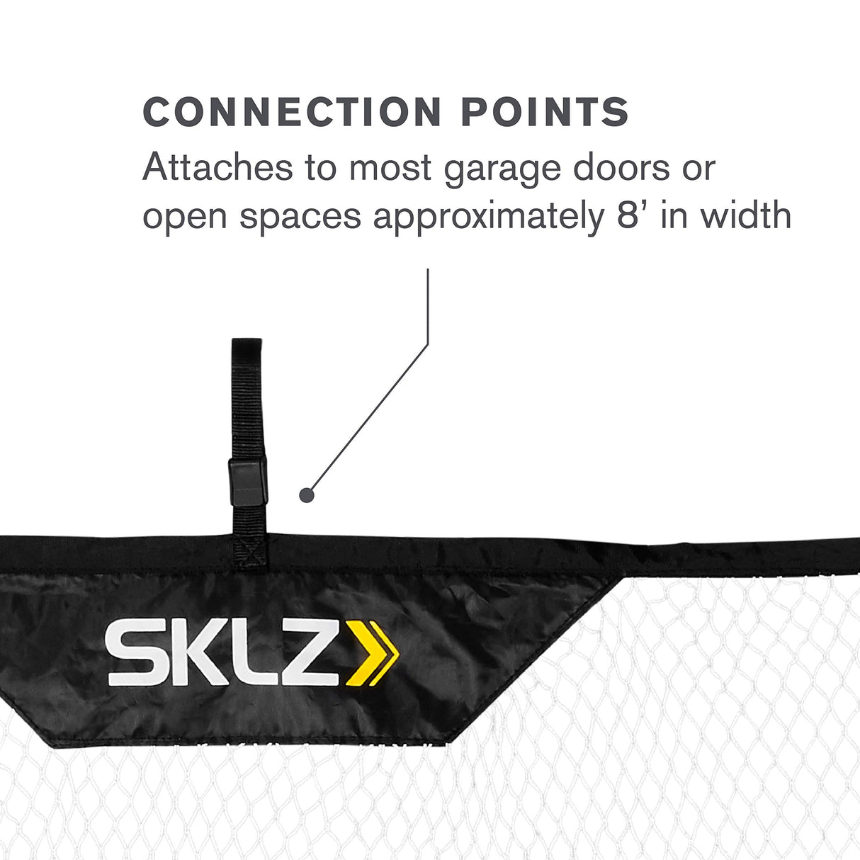 SKLZ Baseball, Softball, and Golf Hanging Net for Hitting, Pitching and Driving Practice (7-feet X 7.5-feet)