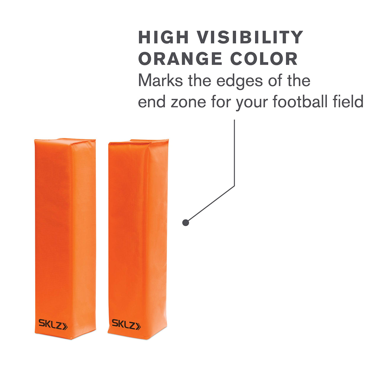 SKLZ Football End Zone Pylons (1 Pair),Orange
