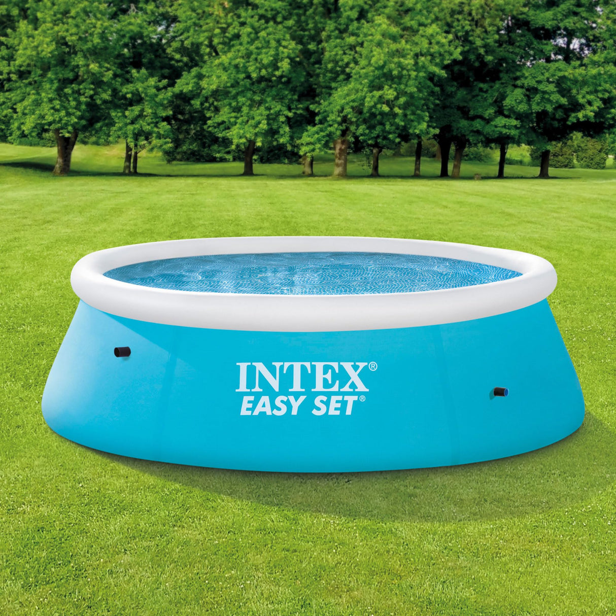 Intex Inflatable Portable Above Ground Outdoor Kids Swimming Pool, Blue