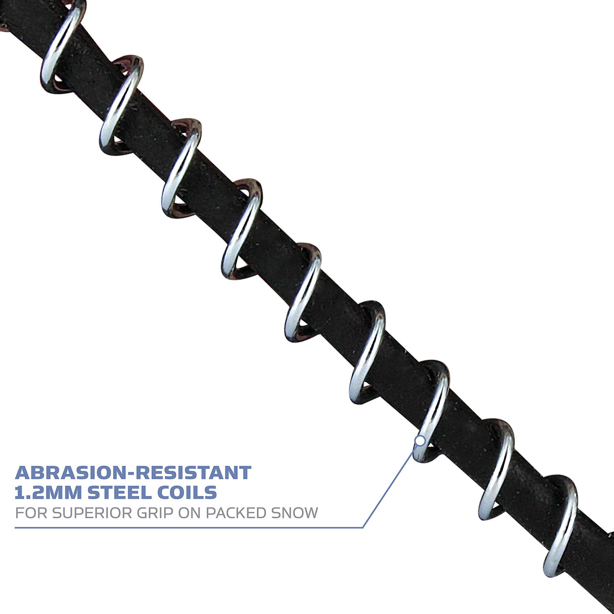 Yaktrax Walk Traction Cleats - 360-Degree Grip on Snow, Ice, & Multi-terrain Surfaces - Elastic Outer Band w/ Easy-On/Off Heel Tab & 1.2mm Zinc-coated Steel Coils - Abrasion & Rust Resistant - Unisex