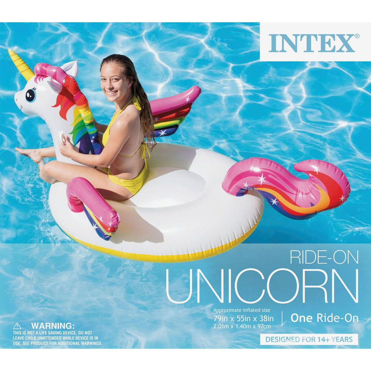 INTEX Ride-On Inflatable Pool Float
