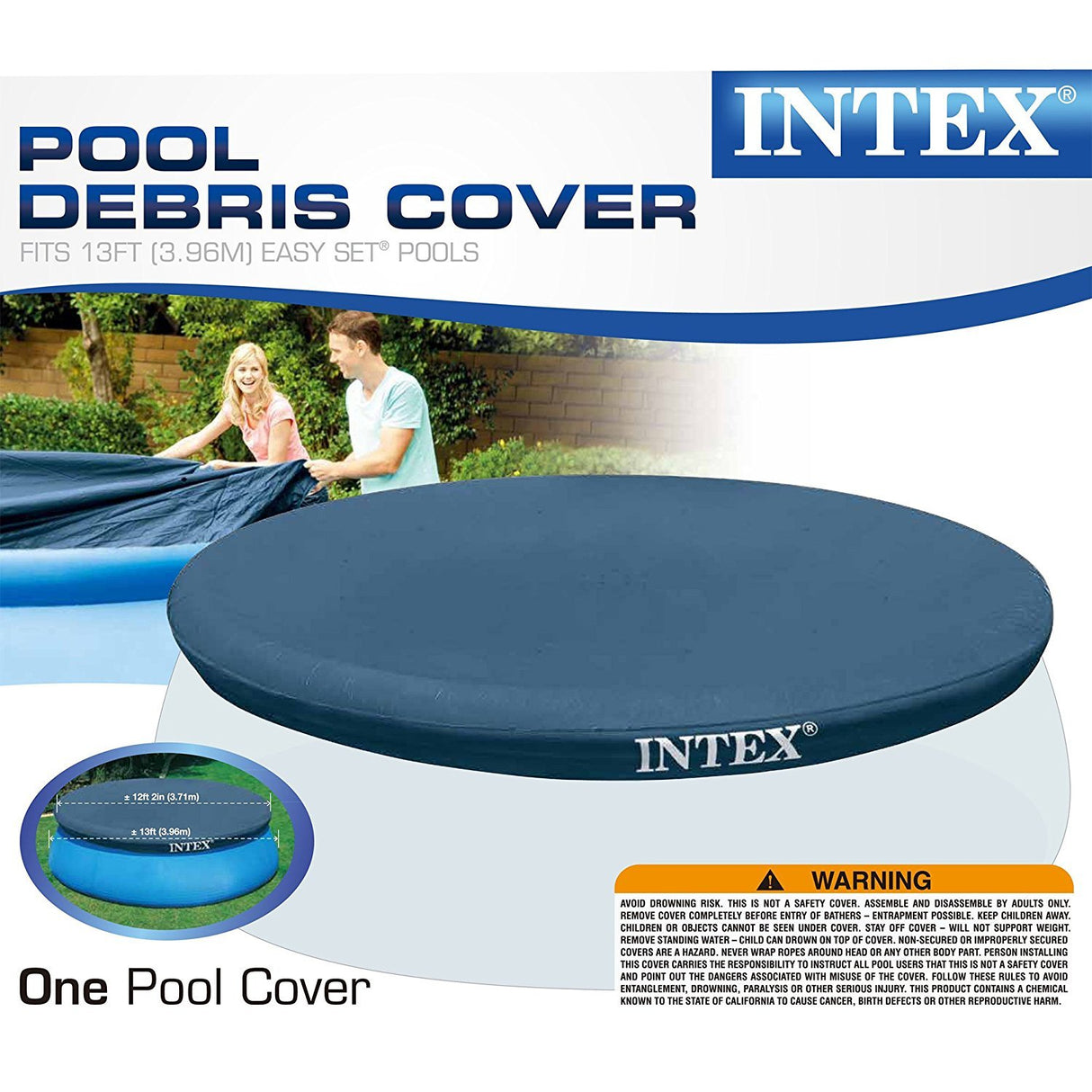 Intex 28026E UV Resistant Deluxe Debris Pool Cover