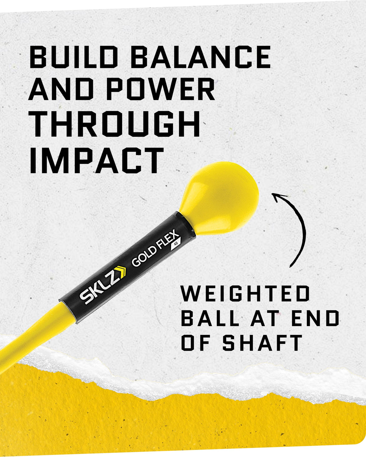SKLZ Gold Flex Golf Swing Trainer Warm-Up Stick