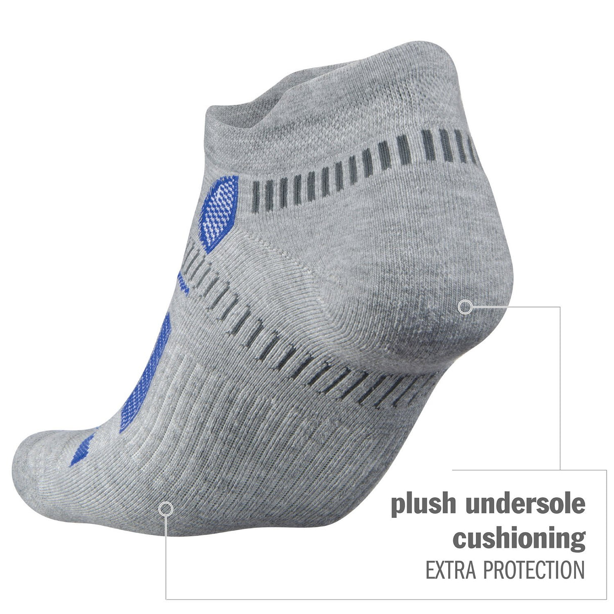 Balega Unisex Adult Hidden Contour Impact Resistance/Cushioning Performance No Show Athletic Running Socks (1 Pair)