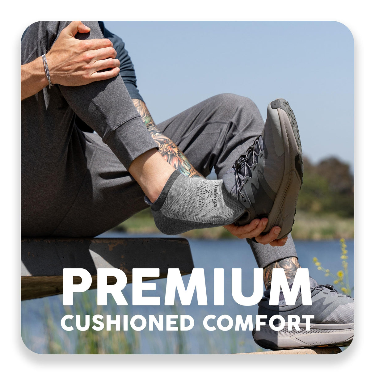 Balega Hidden Comfort Performance No Show Athletic Running Socks for Men and Women (4-Pack)