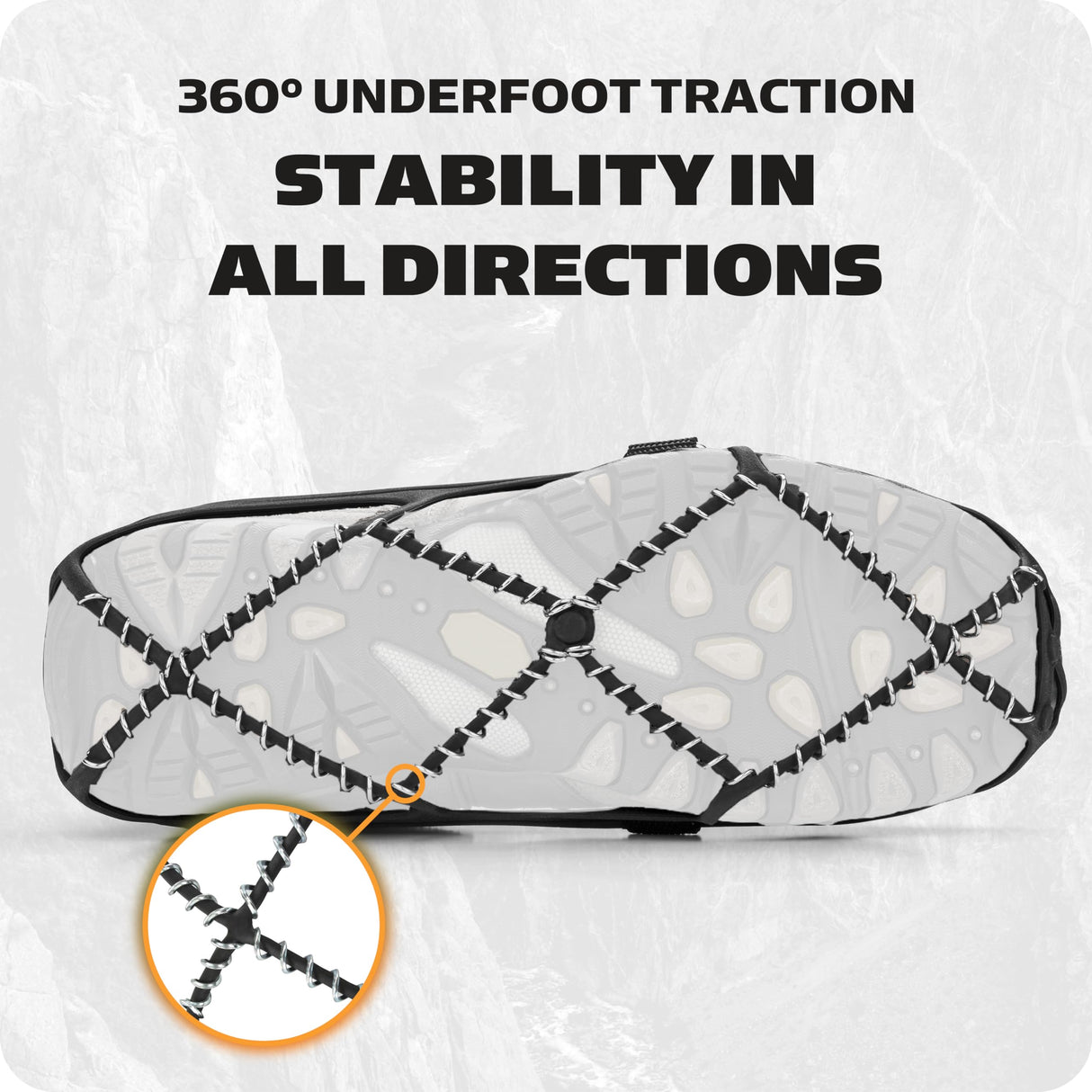 Yaktrax Pro Traction Cleats for Walking, Jogging, or Hiking on Snow and Ice