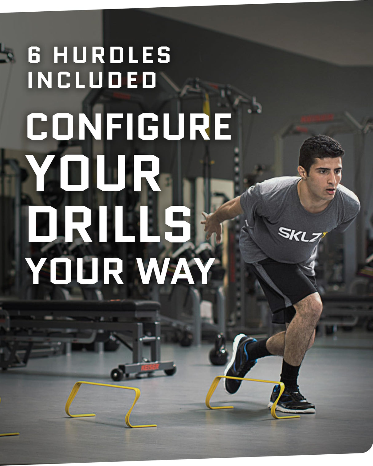 SKLZ Agility Training Set: 6X Hurdles and Speed Gates, Boost Speed, Agility, and Coordination!