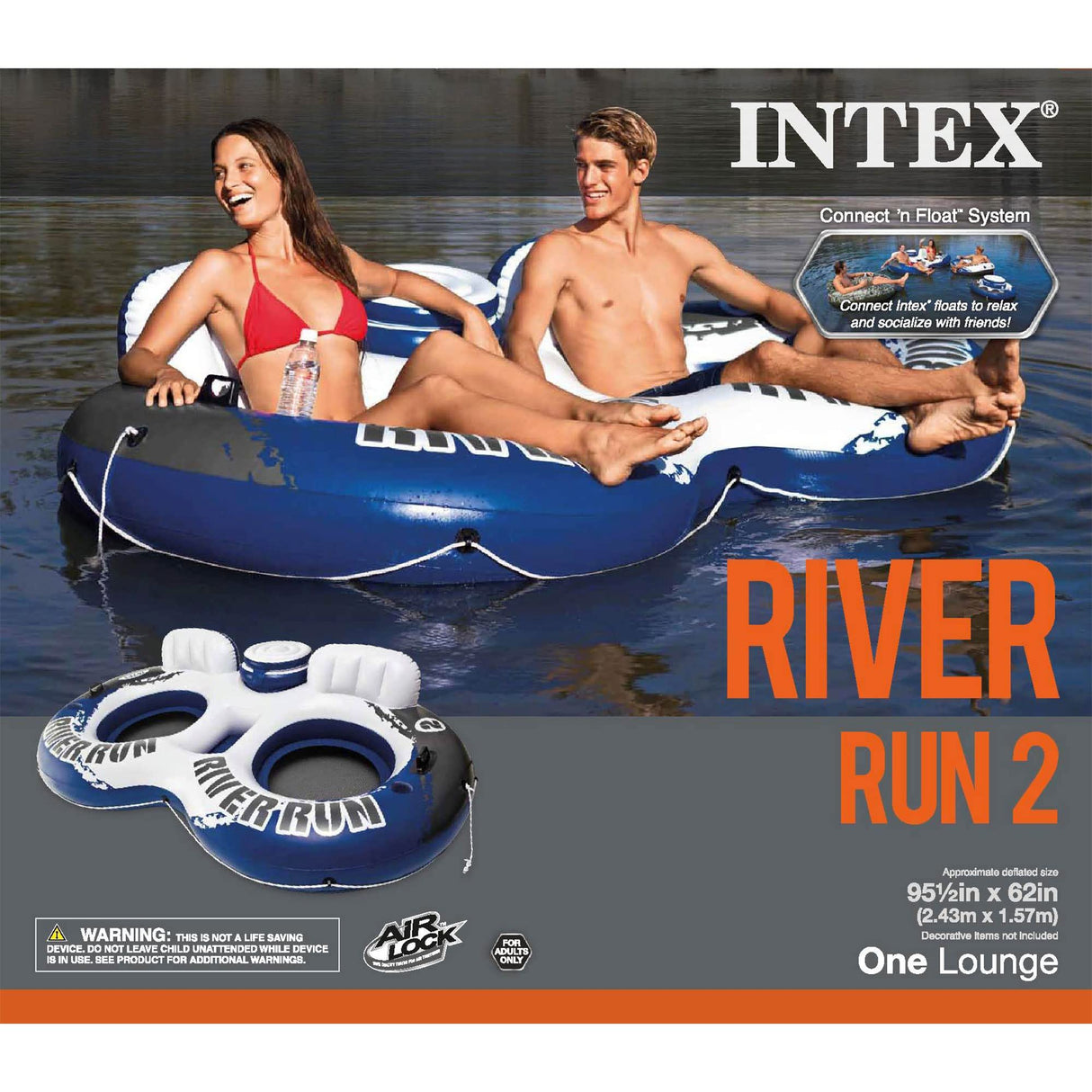 Intex River Run 2 Person Inflatable Pool