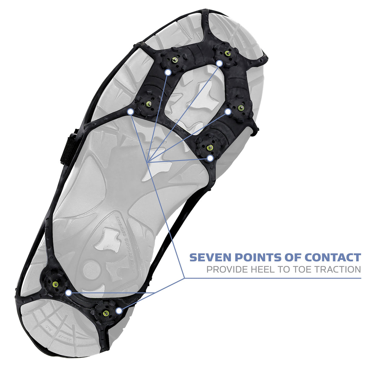 Yaktrax Spikes for Walking on Ice and Snow (1 Pair)