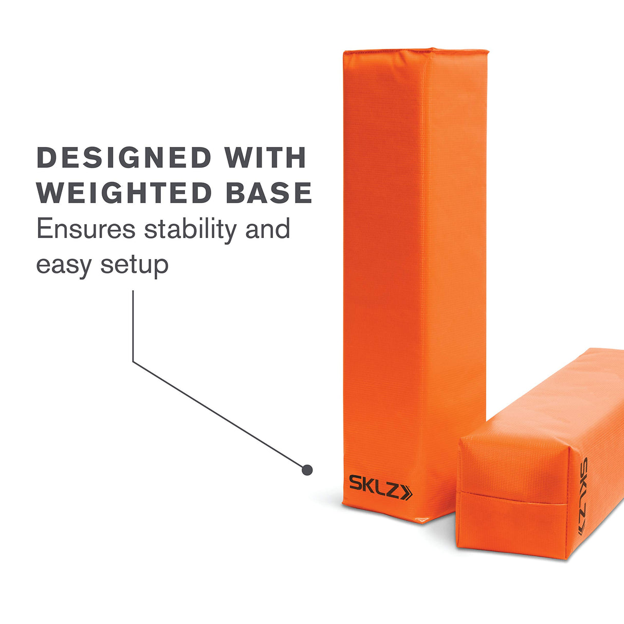 SKLZ Football End Zone Pylons (1 Pair),Orange