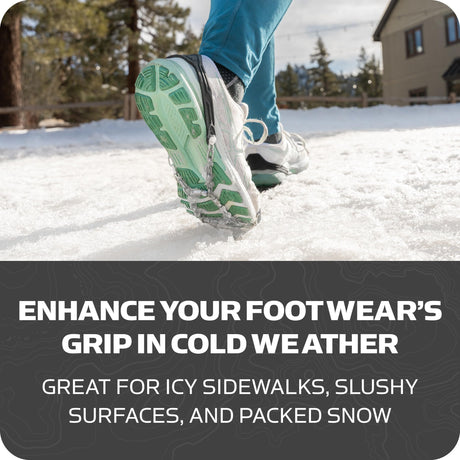 Yaktrax Diamond Go All Surface Traction Cleats for Walking on Ice and Snow