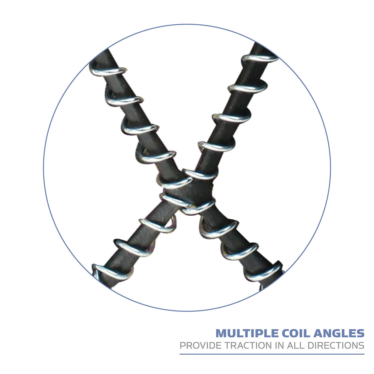 Yaktrax Walk Traction Cleats - 360-Degree Grip on Snow, Ice, & Multi-terrain Surfaces - Elastic Outer Band w/ Easy-On/Off Heel Tab & 1.2mm Zinc-coated Steel Coils - Abrasion & Rust Resistant - Unisex