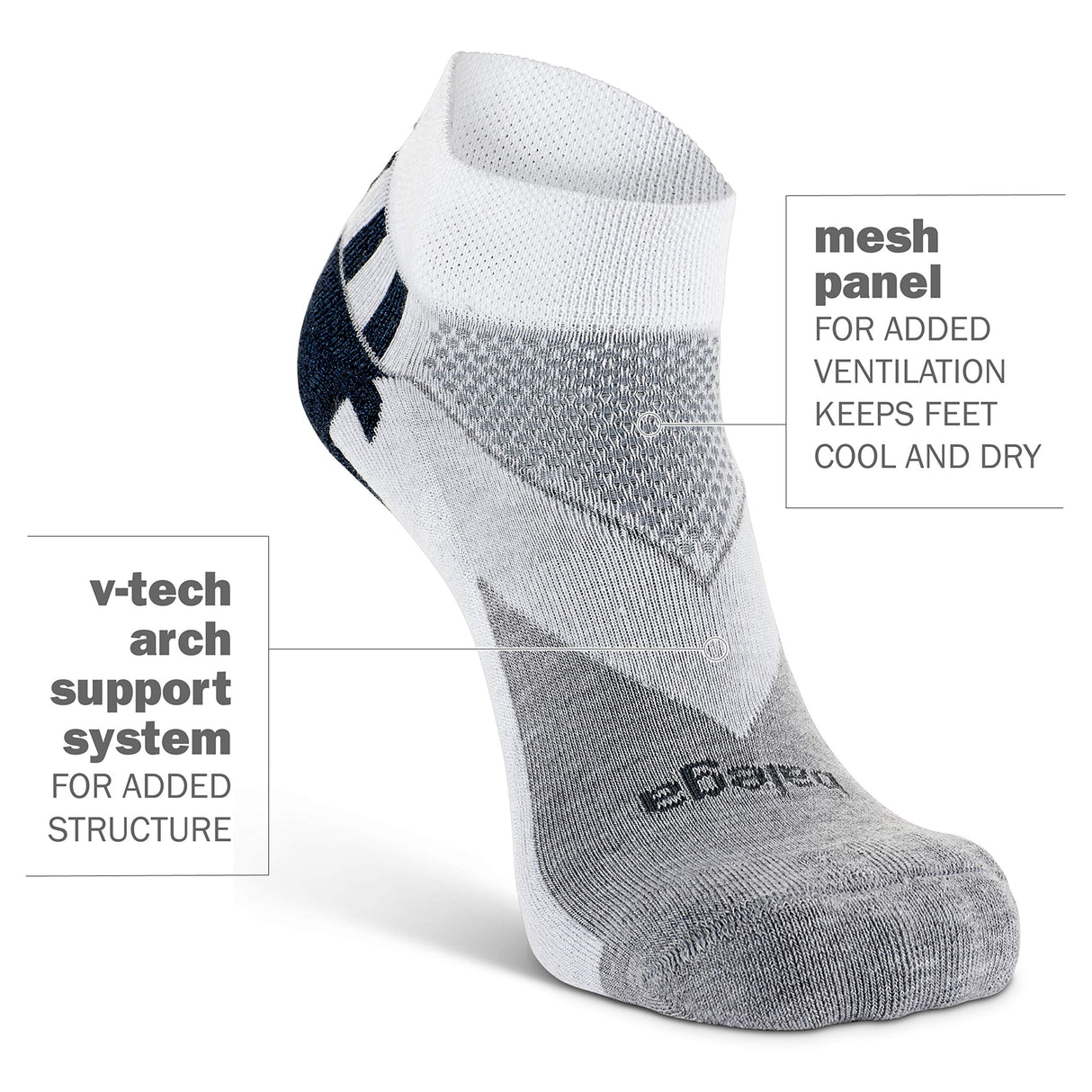 Balega Enduro V-Tech Low Cut Socks For Men and Women (1 Pair)