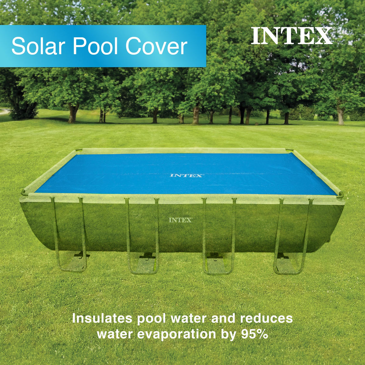 Intex Solar Cover for 18ft X 9ft Rectangular Frame Pools