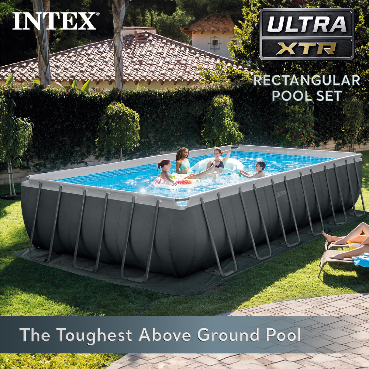 Intex 26367EH Ultra XTR Deluxe Rectangular Above Ground Swimming Pool Set