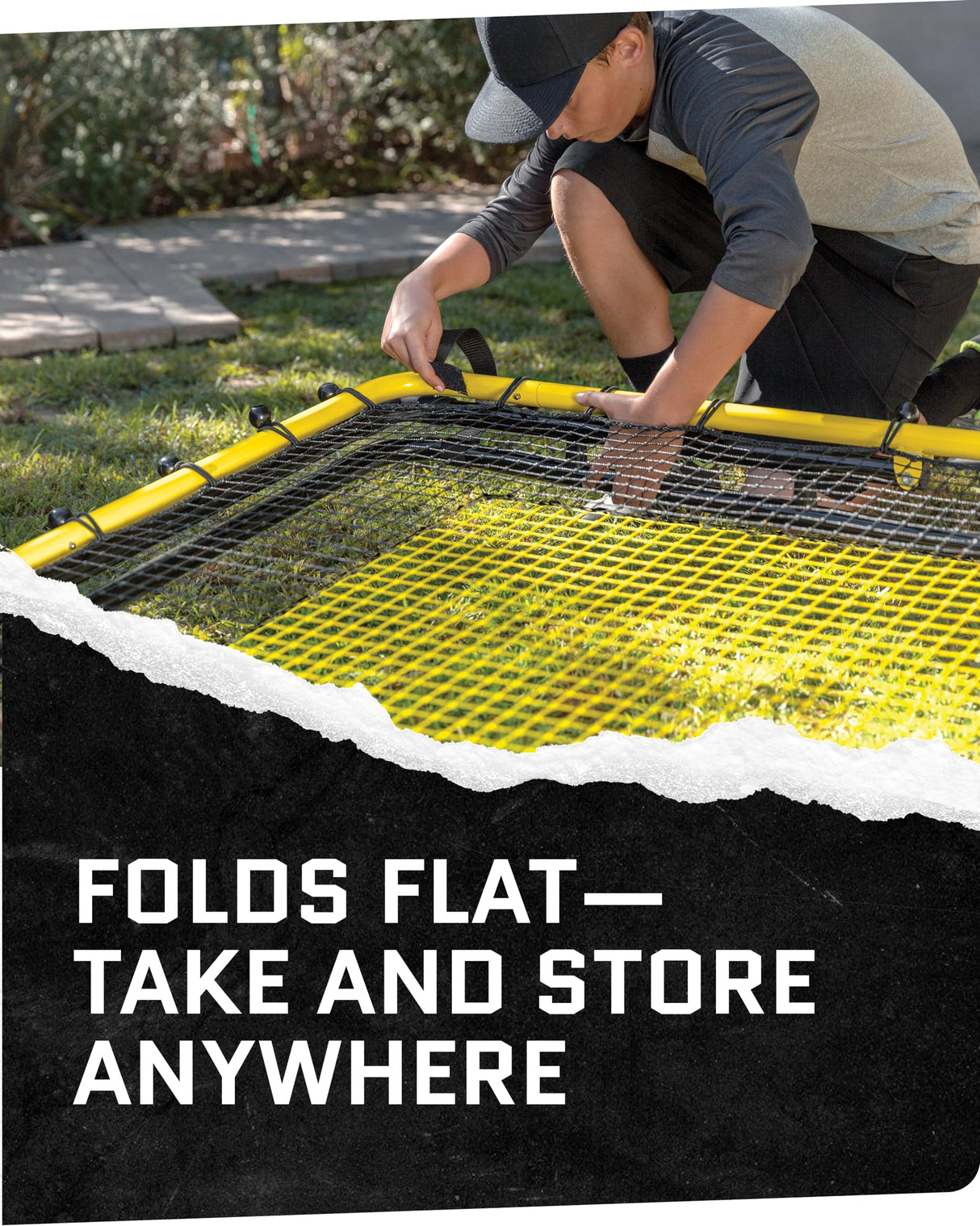 SKLZ Baseball - Softball Rebounder: Boost Your Defensive Skills with Realistic Ground Balls, Line Drives, and Pop Flies. Improve Reaction Time, Hand-Eye Coordination, and Overall Fielding Performance!