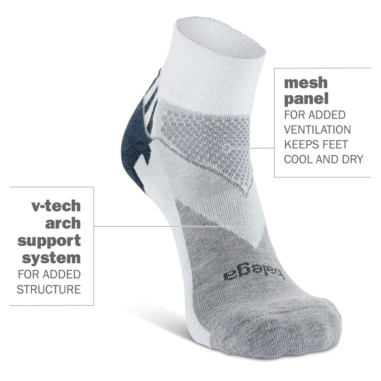 Balega Enduro V-Tech Quarter Socks For Men and Women (1 Pair)