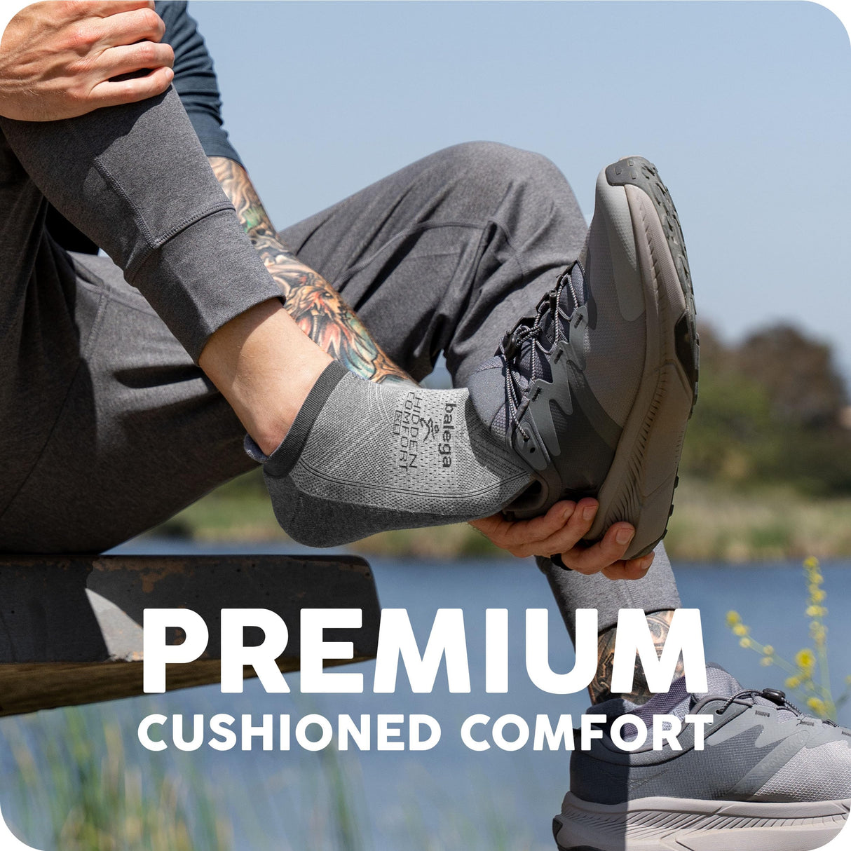 Balega Hidden Comfort Performance No Show Athletic Running Socks for Men and Women (3-Pack)