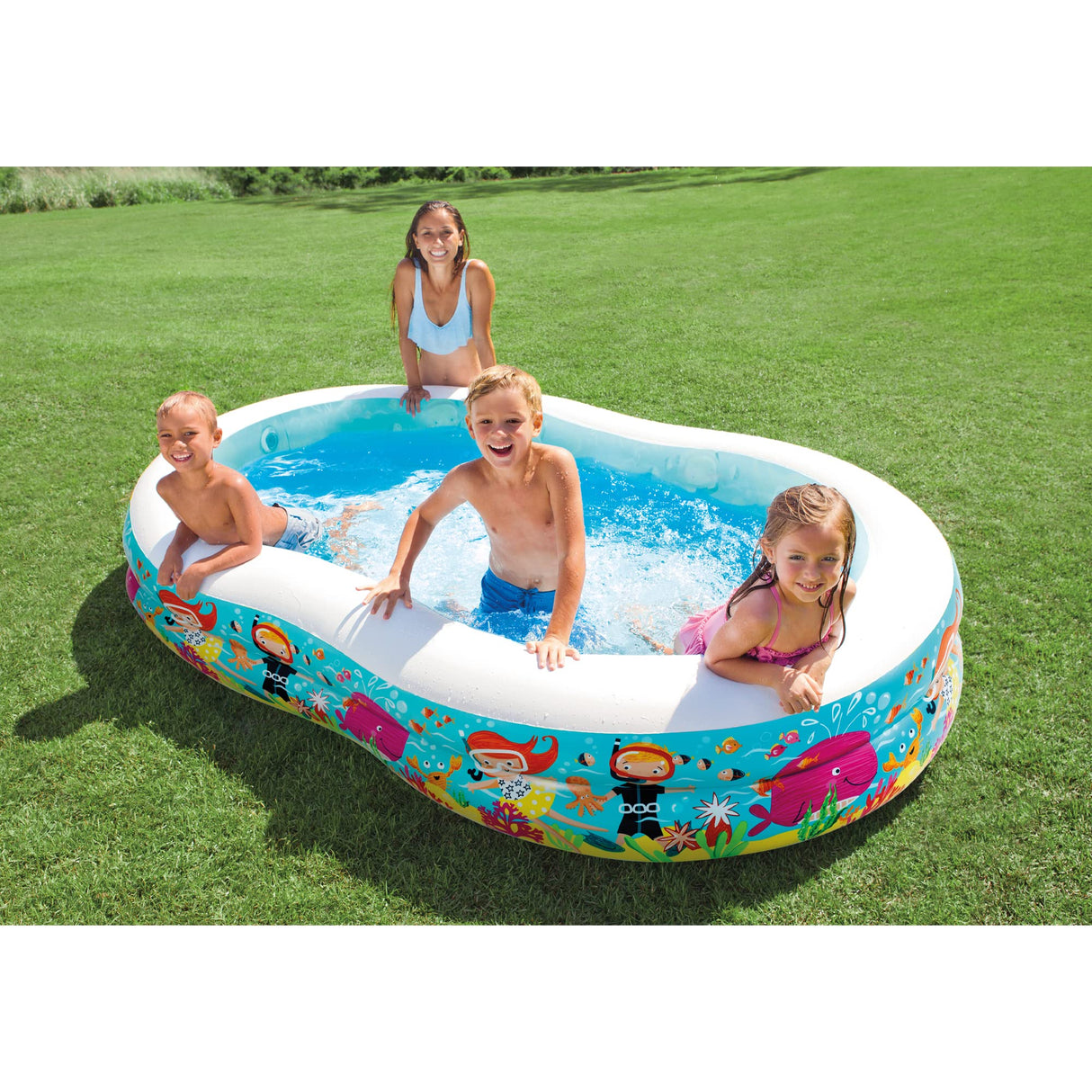 Intex Swim Center Paradise Seaside Inflatable Kiddie Pool